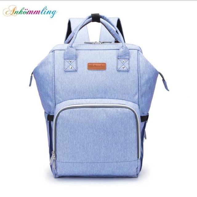 New Yorker Backpack Diaper Bag (USB Charging Port)