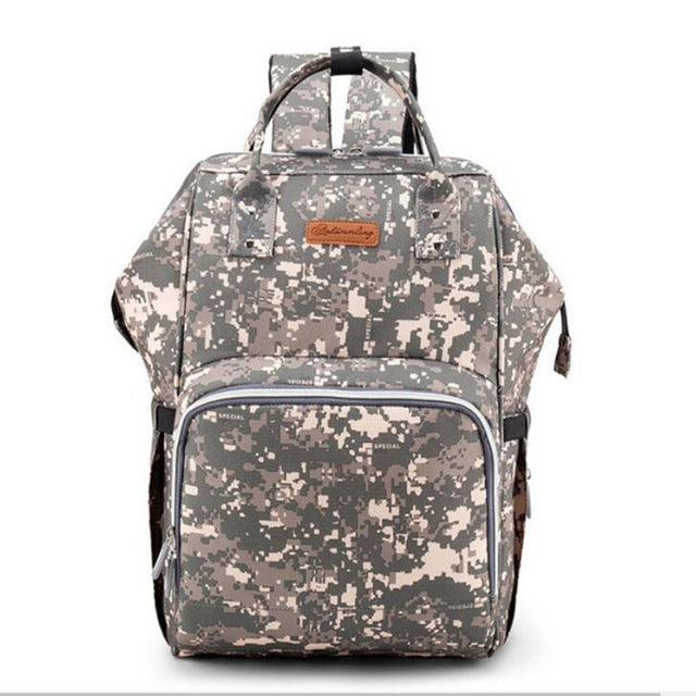New Yorker Backpack Diaper Bag (USB Charging Port)
