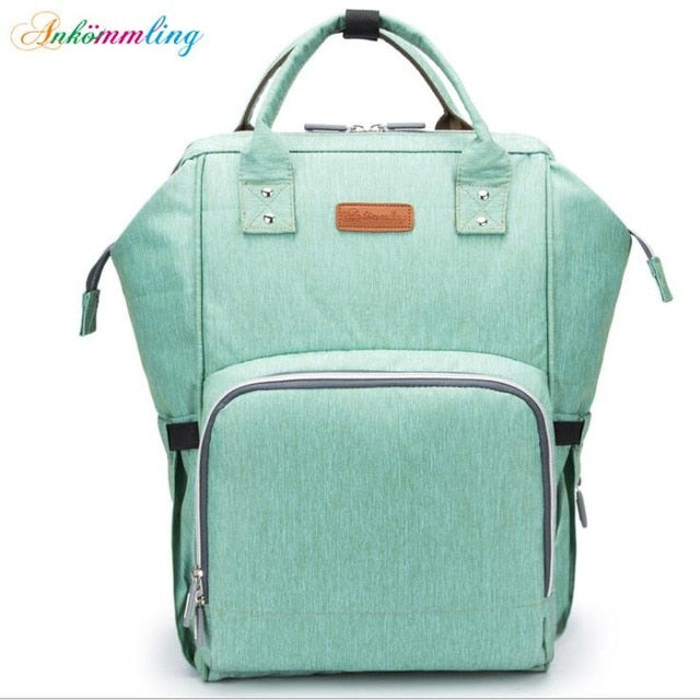 New Yorker Backpack Diaper Bag (USB Charging Port)