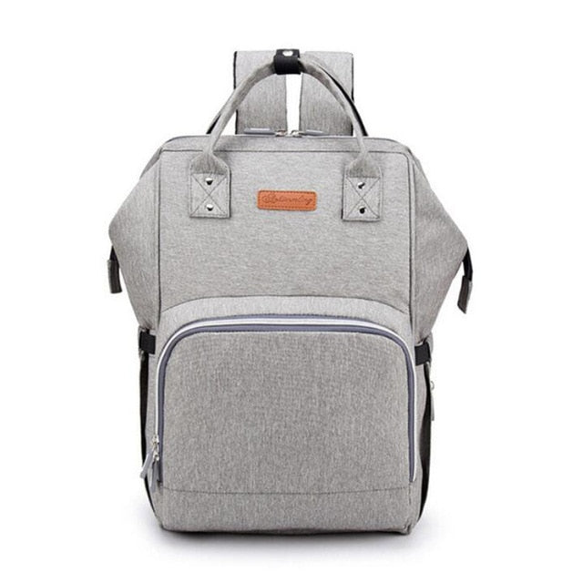 New Yorker Backpack Diaper Bag (USB Charging Port)