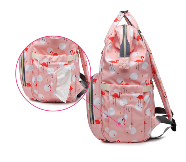Flamingo Backpack Diaper Bag