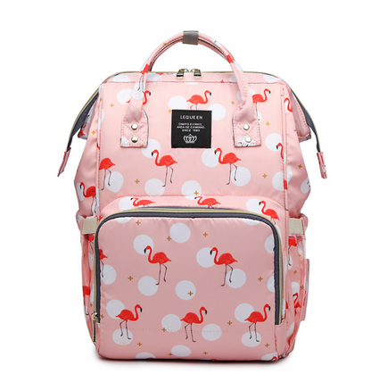 Flamingo Backpack Diaper Bag