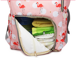 Flamingo Backpack Diaper Bag