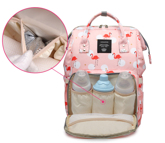 Flamingo Backpack Diaper Bag
